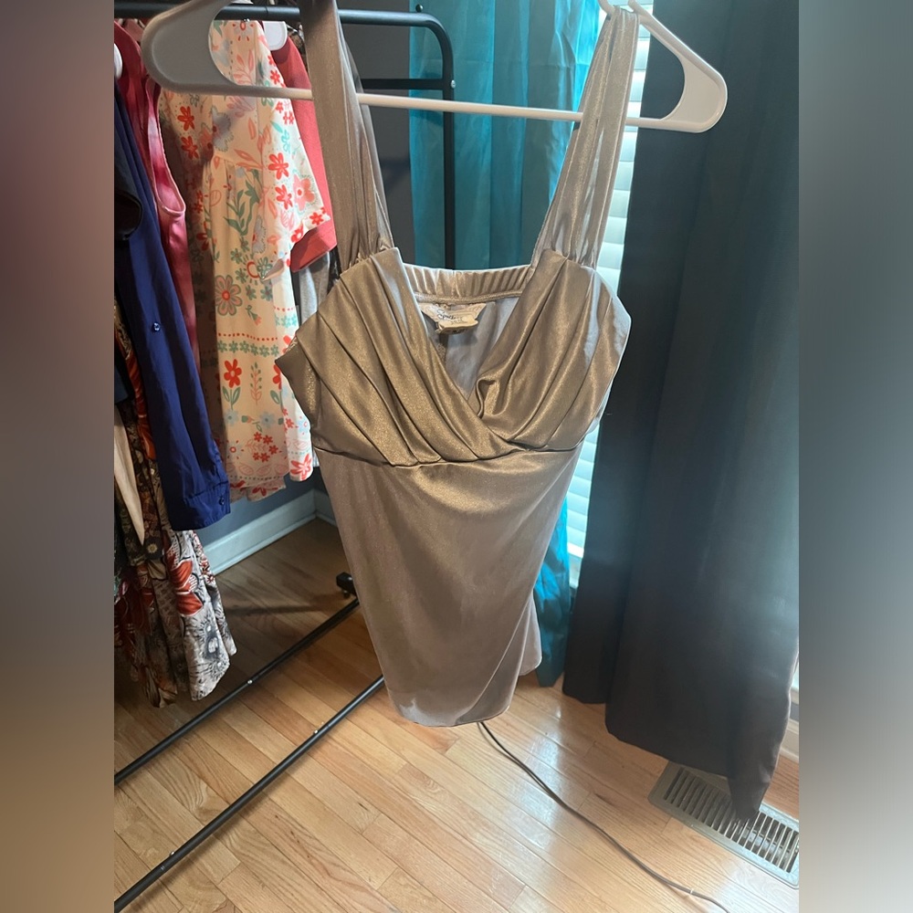 Silky Silver  Top